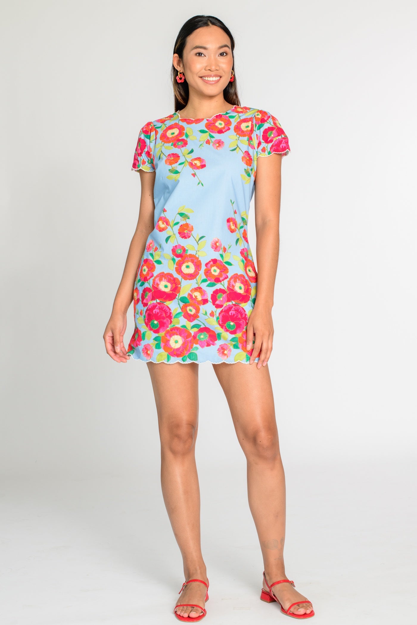 Louisa Dress - Poppy Patch Blueberry