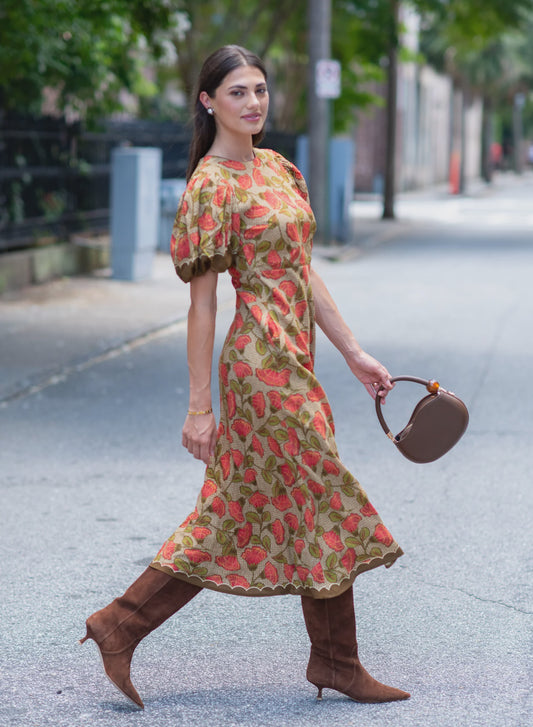 Deidre Dress in Fan Toss