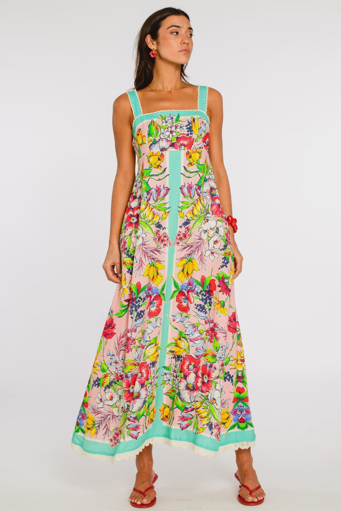 Annalisa Dress in Vintage Scarf