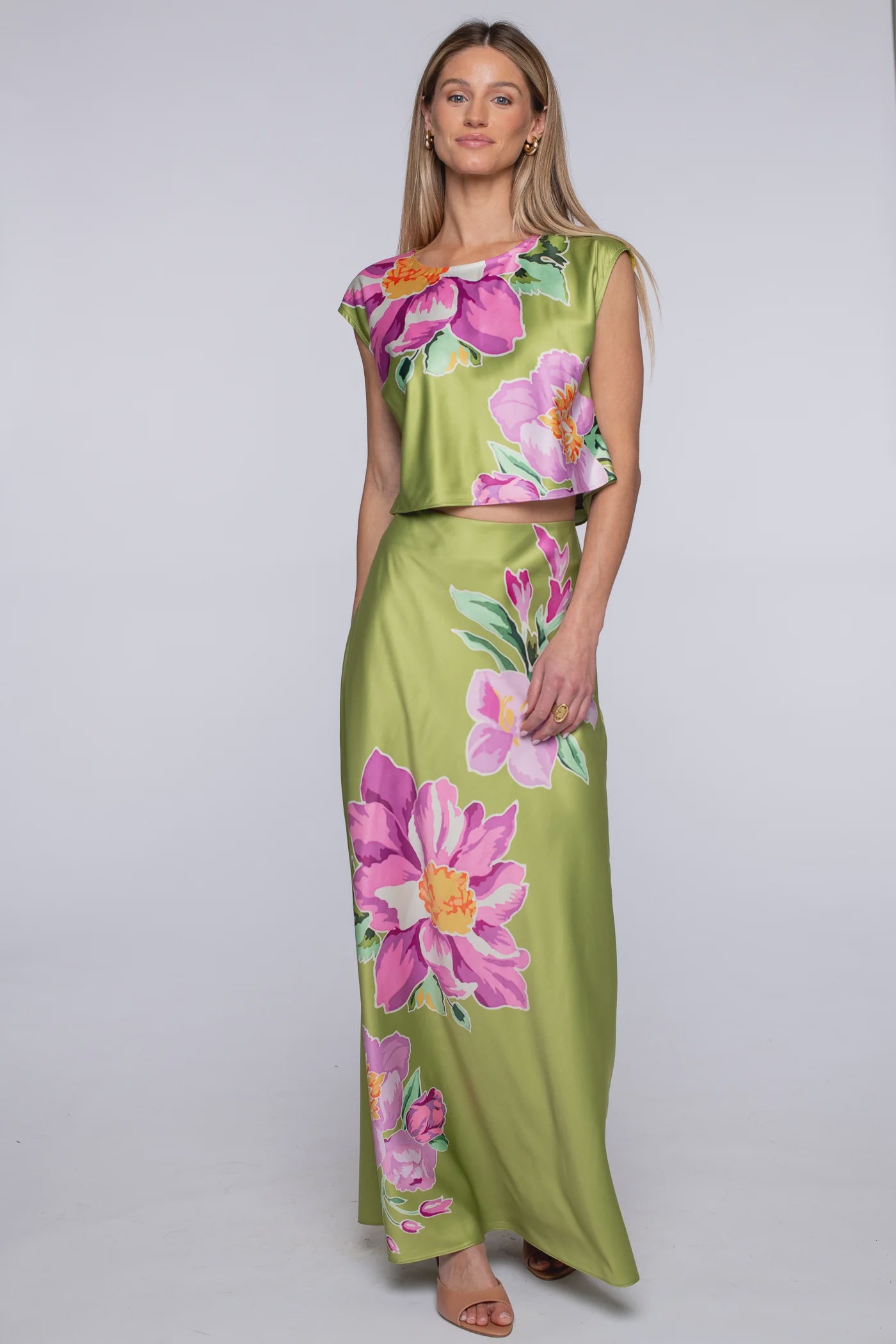Jackie Top in Bias Bouquet