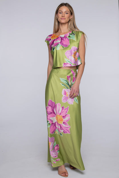 Jackie Top in Bias Bouquet