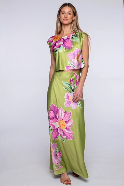 Jackie Top in Bias Bouquet