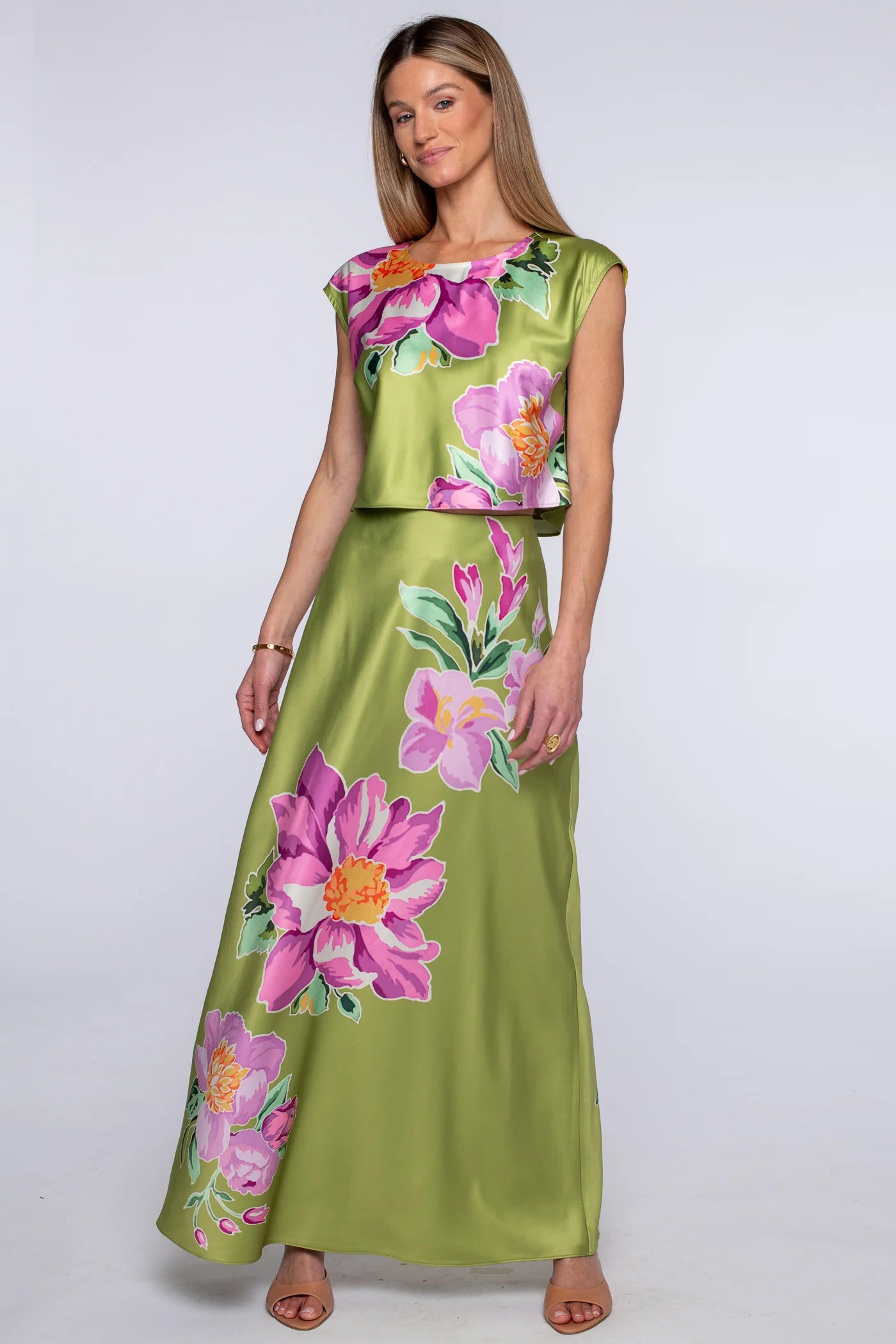 Jackie Top in Bias Bouquet