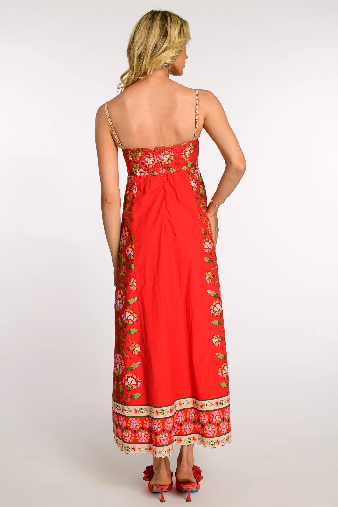 Annalisa Dress in Indian Flower Poppy