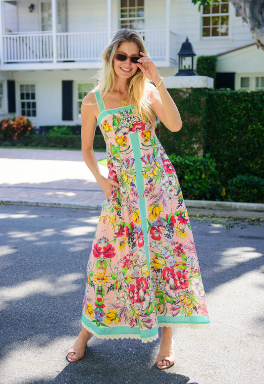 Annalisa Dress in Vintage Scarf