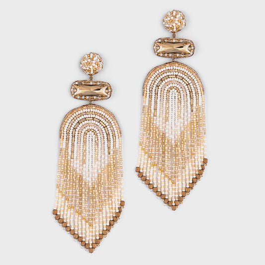 Ishani Earrings - Ivory