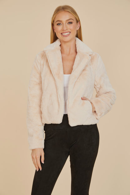 Bisque Faux Fur Jacket