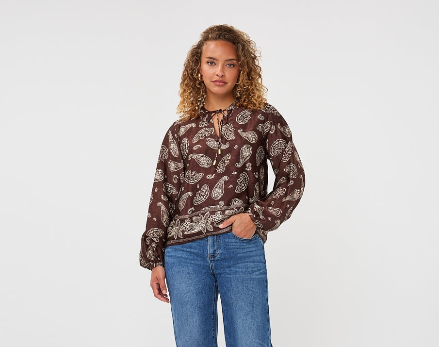 Paisley Poet Blouse