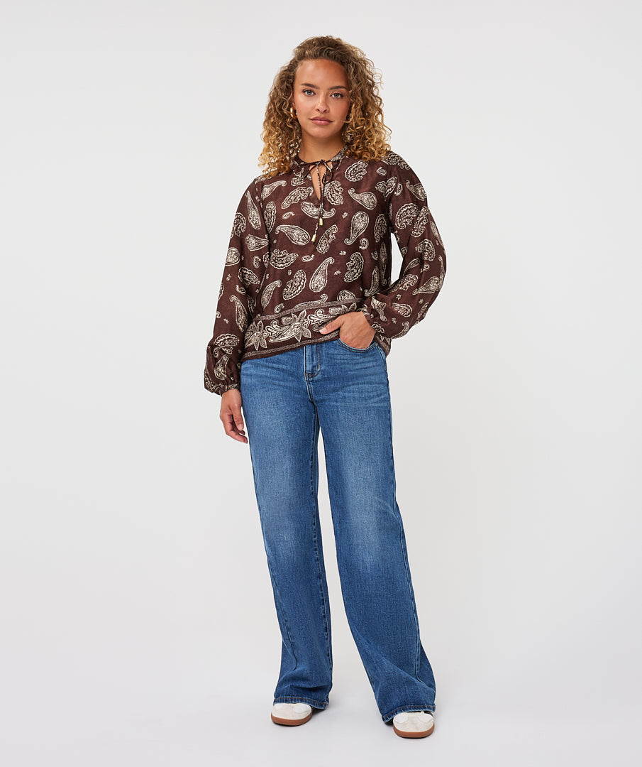 Paisley Poet Blouse