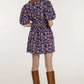 Daphne Dress in Cactus Flower Navy