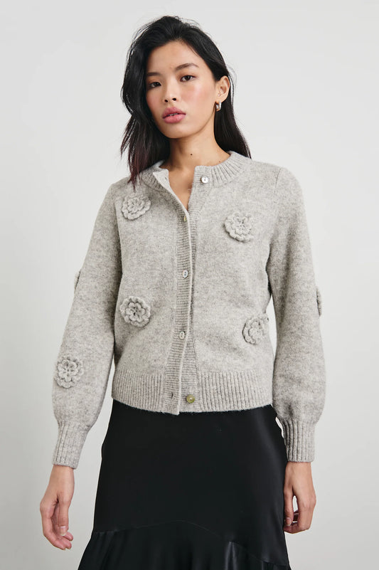 Francesca Cardigan - Heather Grey