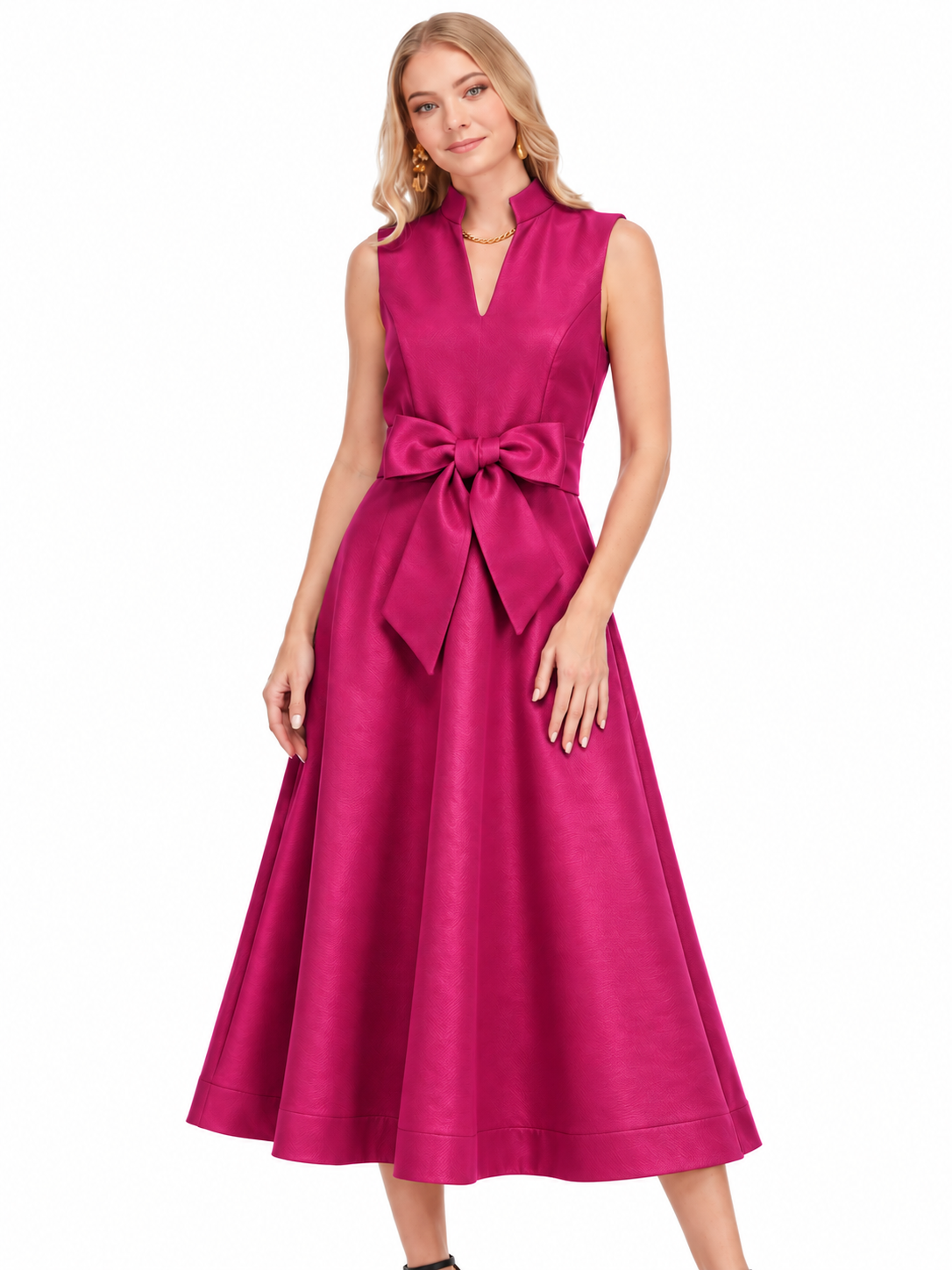 Margot Bow Midi Dress