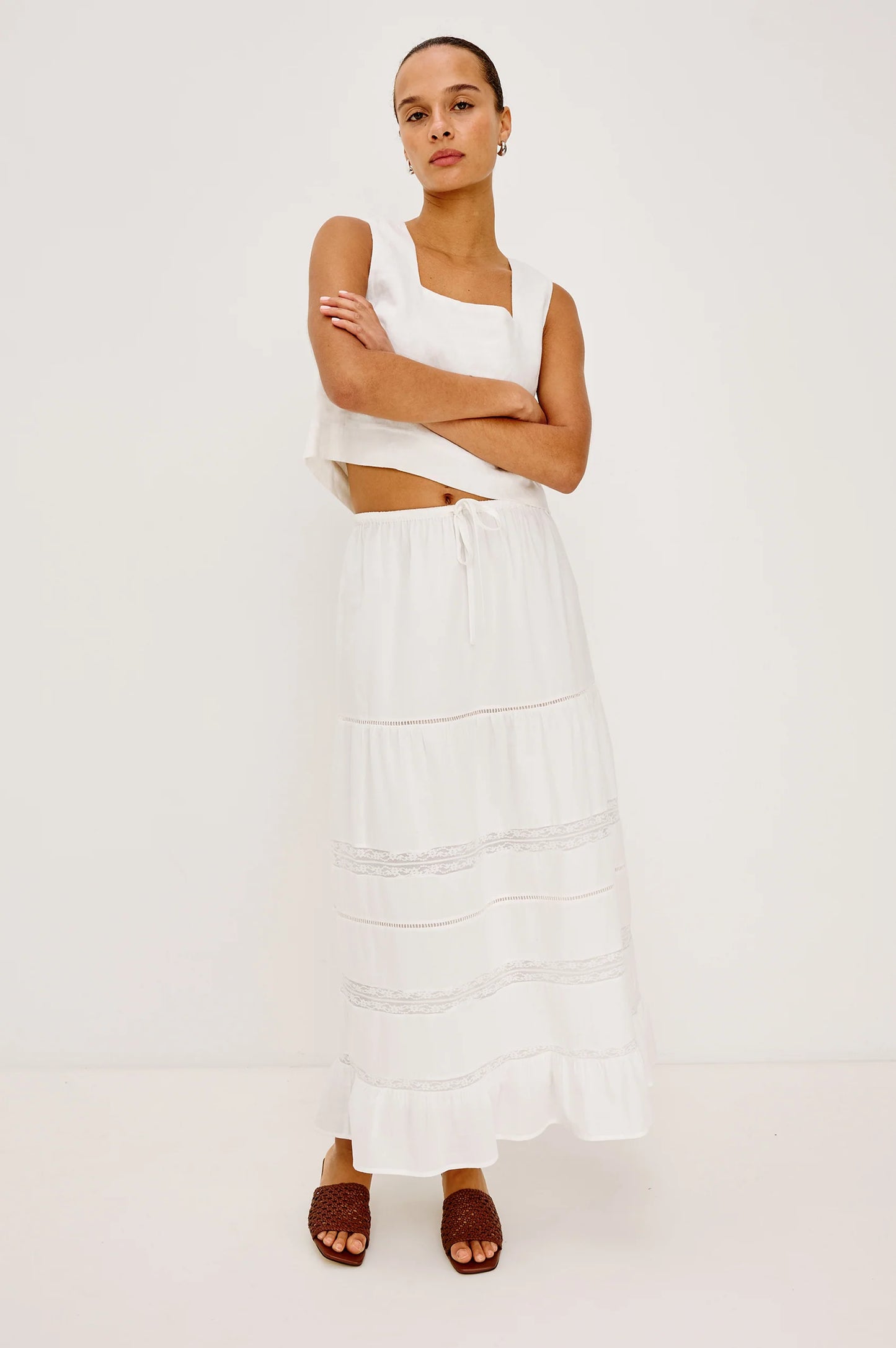 Hettie Skirt - White