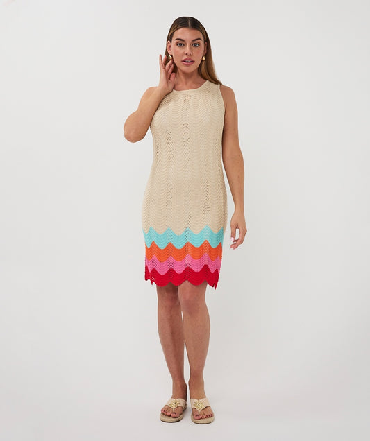 Rainbow Crochet Dress
