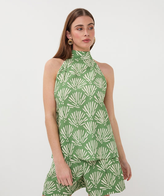 Sage Tropical Top