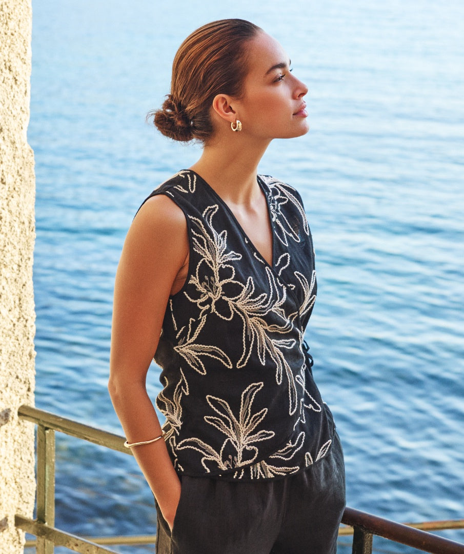 Camellia Wrap Top