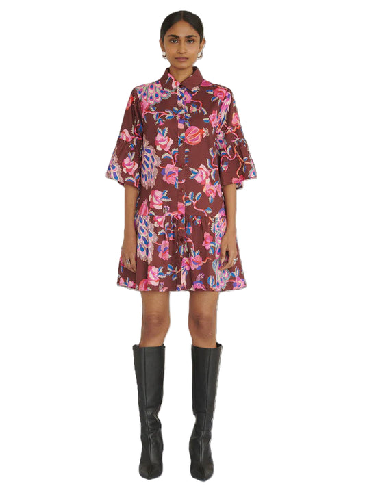 Hydra Mini Dress - Rum