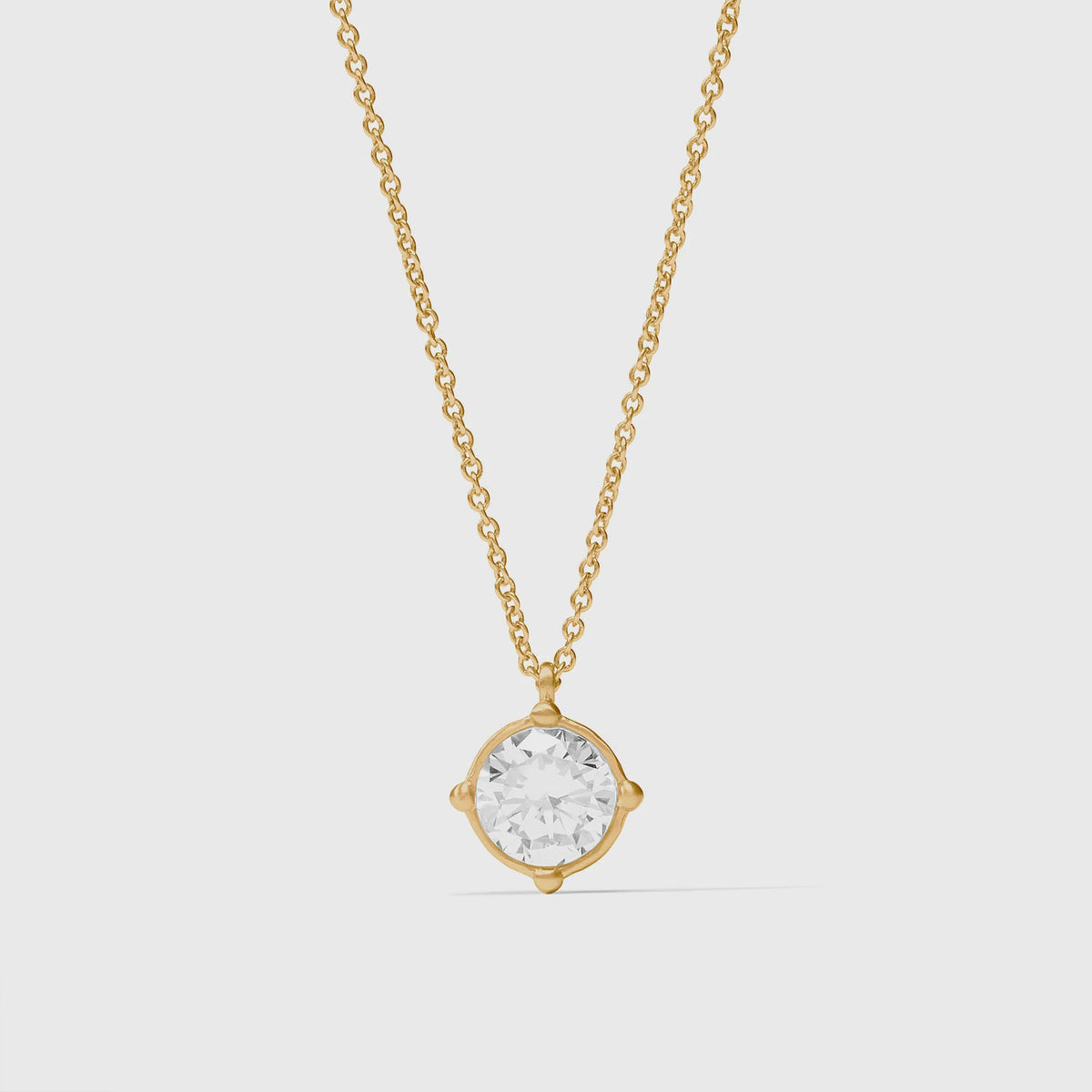 Honeybee Solitaire Necklace - Cubic Zirconia