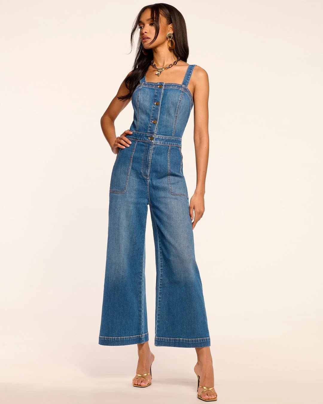 Brinkley Jumpsuit - Medium Wash