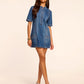 Skylar Dress - Medium Wash Denim