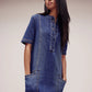 Skylar Dress - Medium Wash Denim