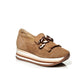 Carly Sneaker in Cognac Suede