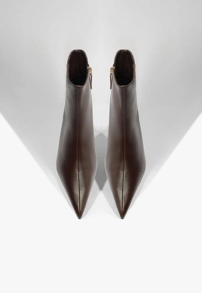 Mikki Mid Bootie - Dark Chocolate