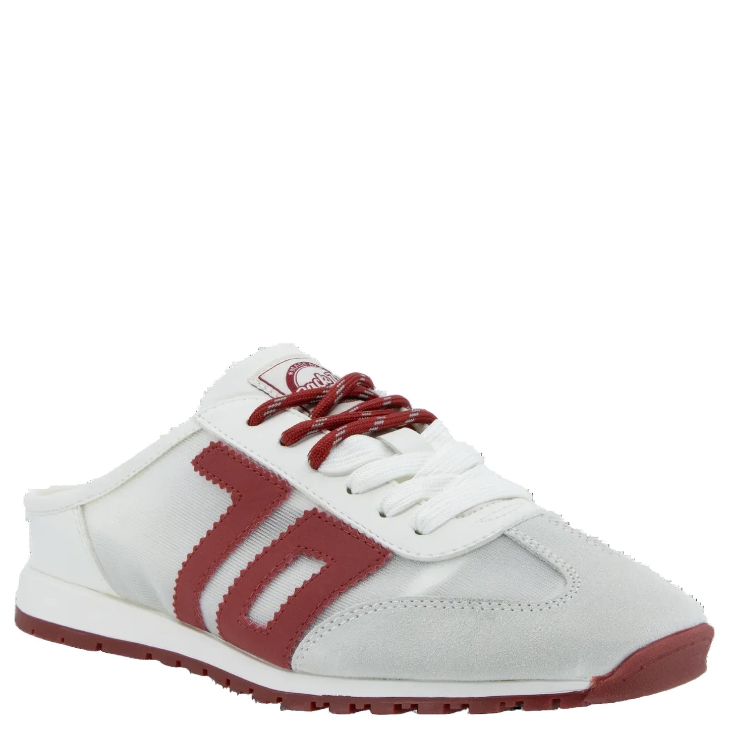 Venice in White Red Backless Sneakers