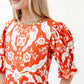 Michola Dress - Pumpkin Brocade