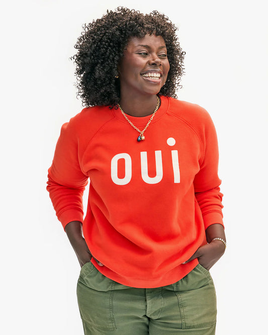 Oui Sweatshirt - Blood Orange