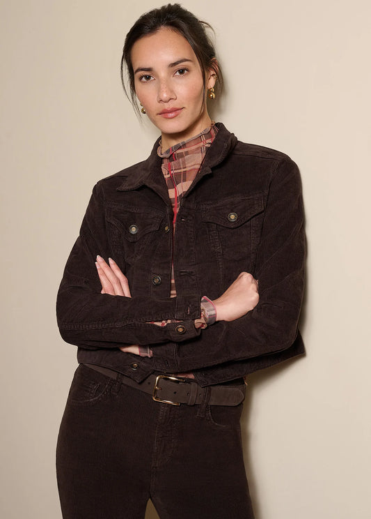 The Cord Trucker Jacket-Expresso