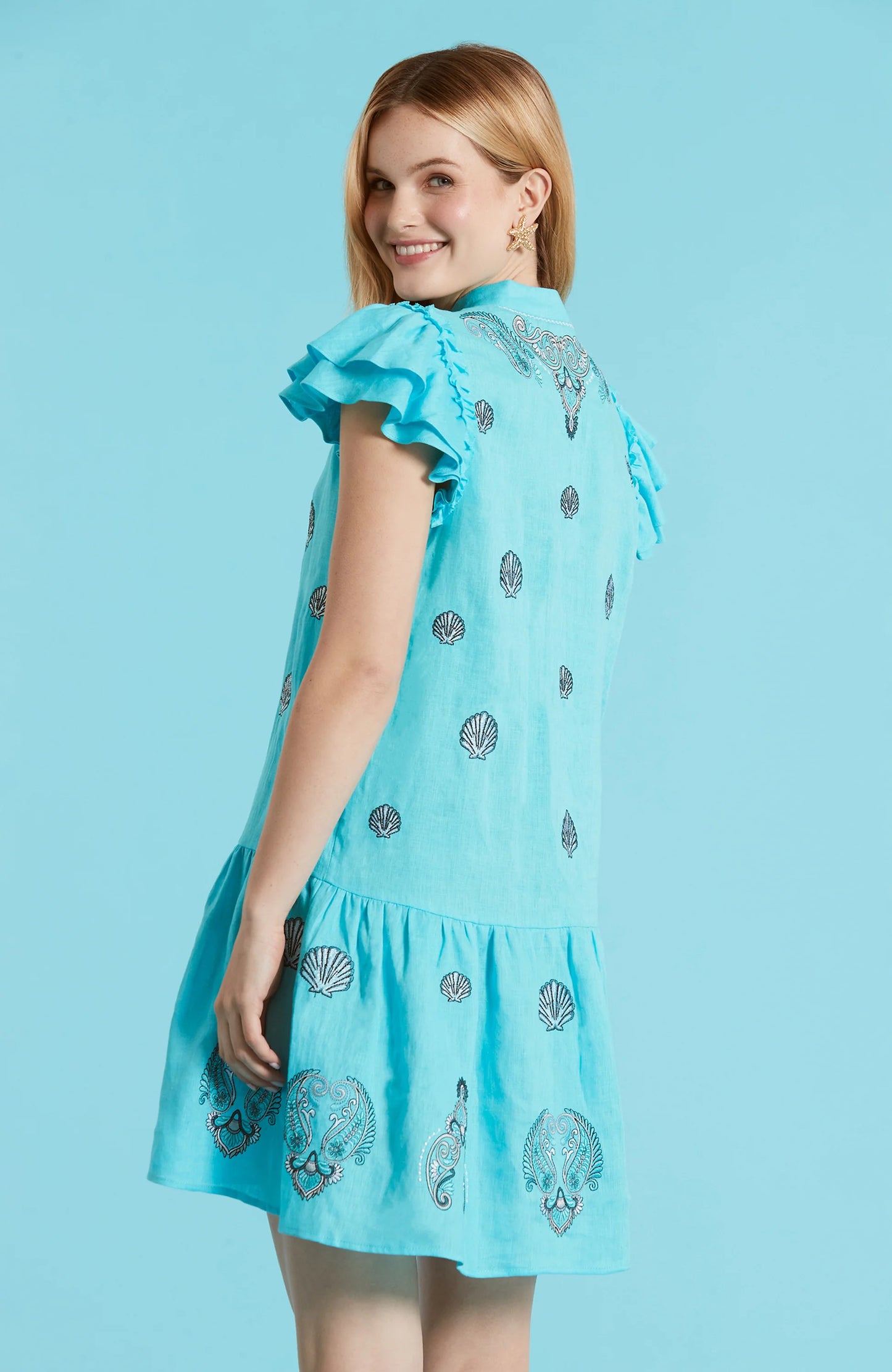 Aimee Embroidered Dress