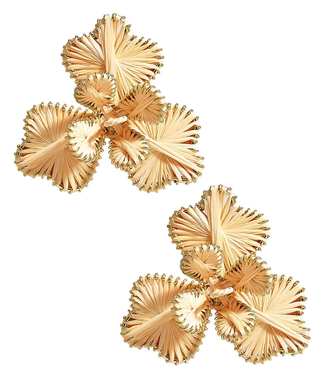 Kaia - Raffia Flower Earring