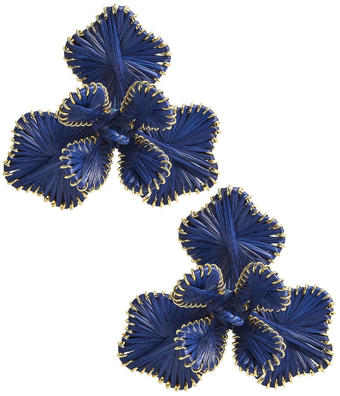 Kaia - Raffia Flower Earring