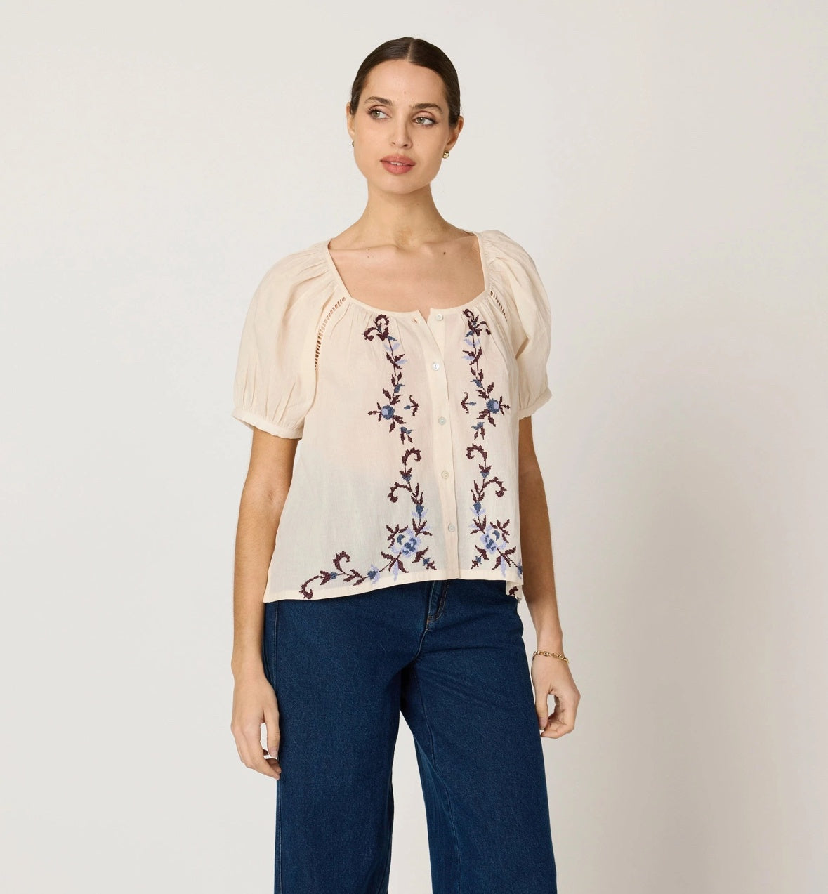Adeline Blouse - Ivory