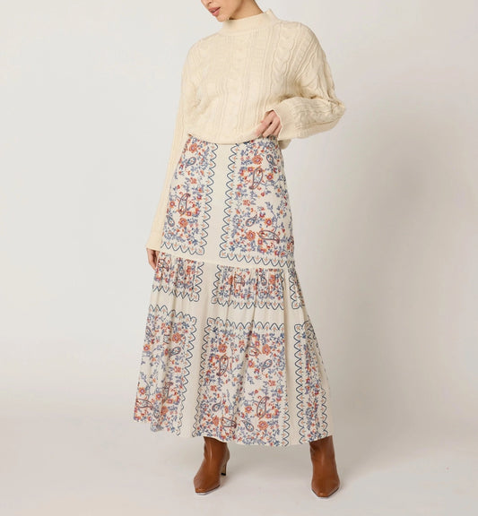 Marjorie Ankle Skirt - La Ramos