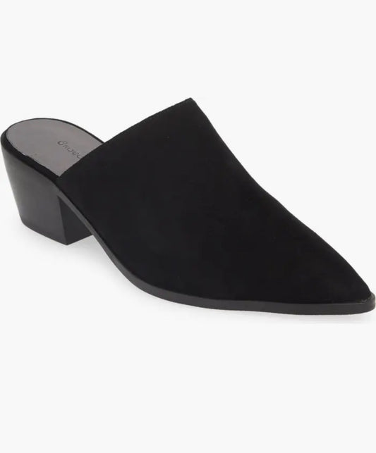 Cellia Mule - Black Suede