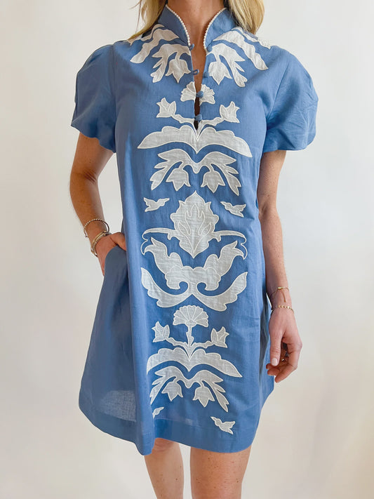 Elliana Dress - Coastal Blue