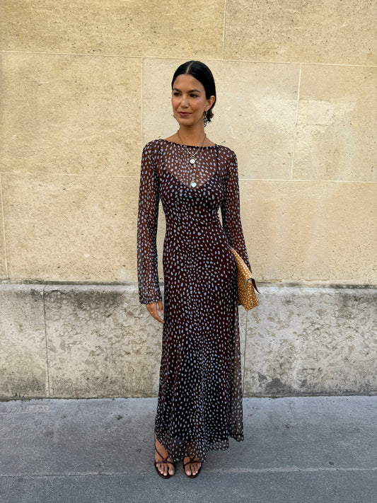 Chocolate Deer Aria Mesh Dress