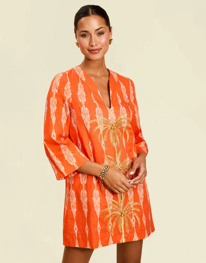 Ines Caftan Mini - Hibiscus