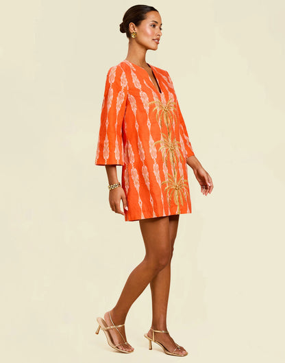 Ines Caftan Mini - Hibiscus