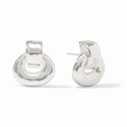 Avalon Demi Doorknocker Earring - Silver