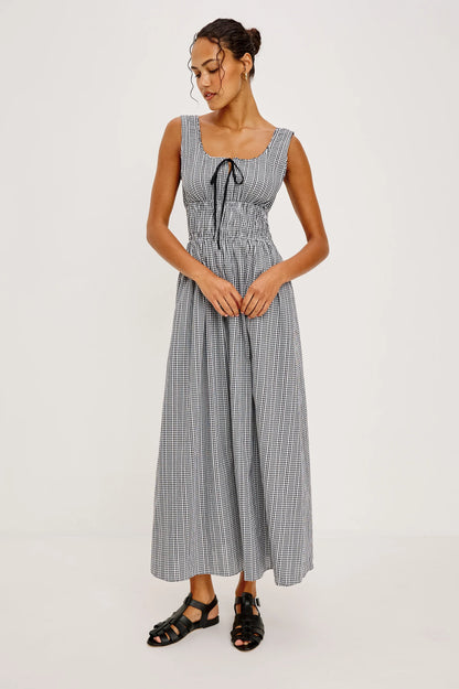 Jordie Dress - Black Gingham