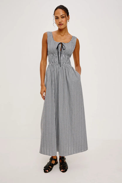 Jordie Dress - Black Gingham