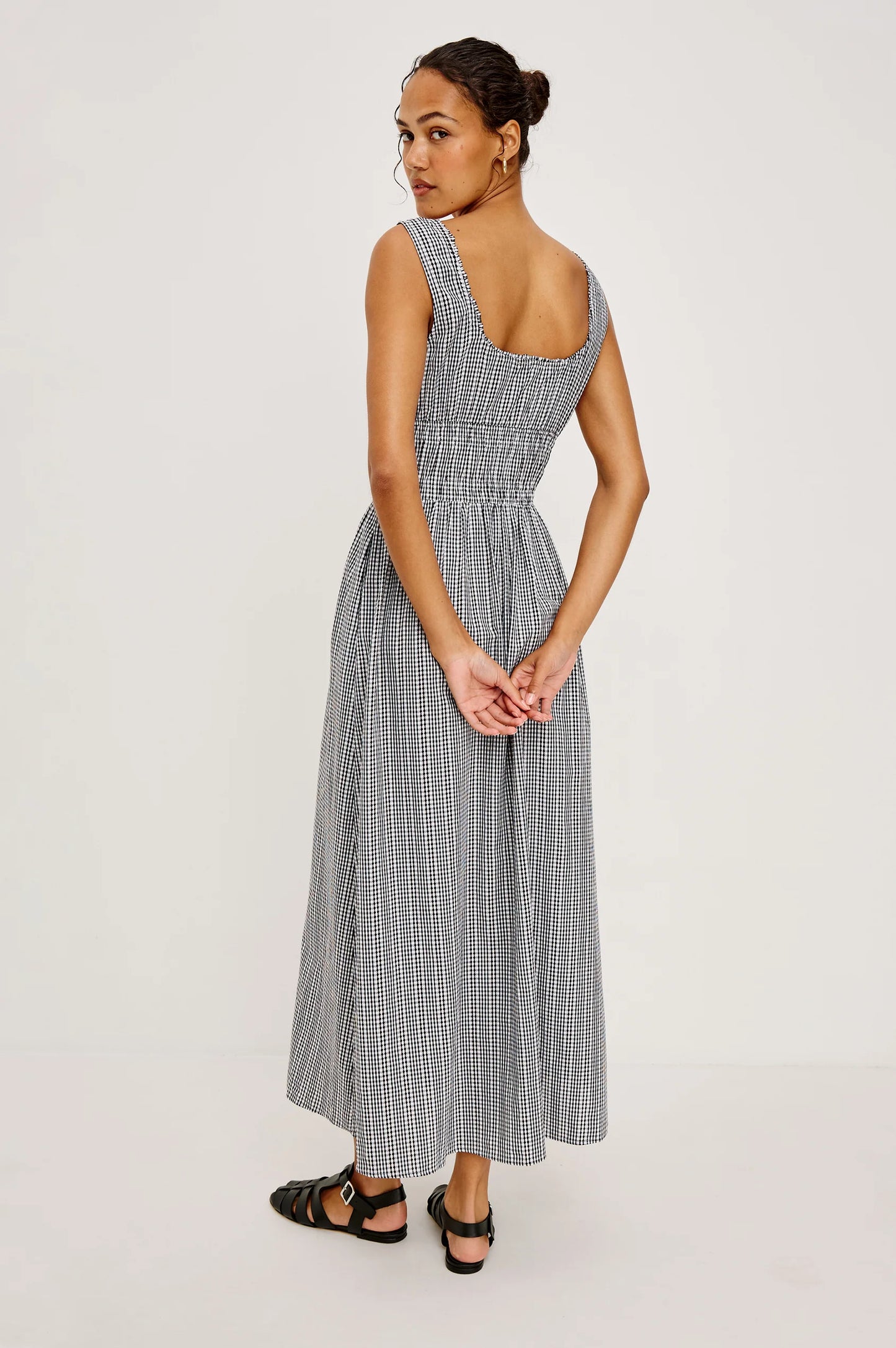 Jordie Dress - Black Gingham