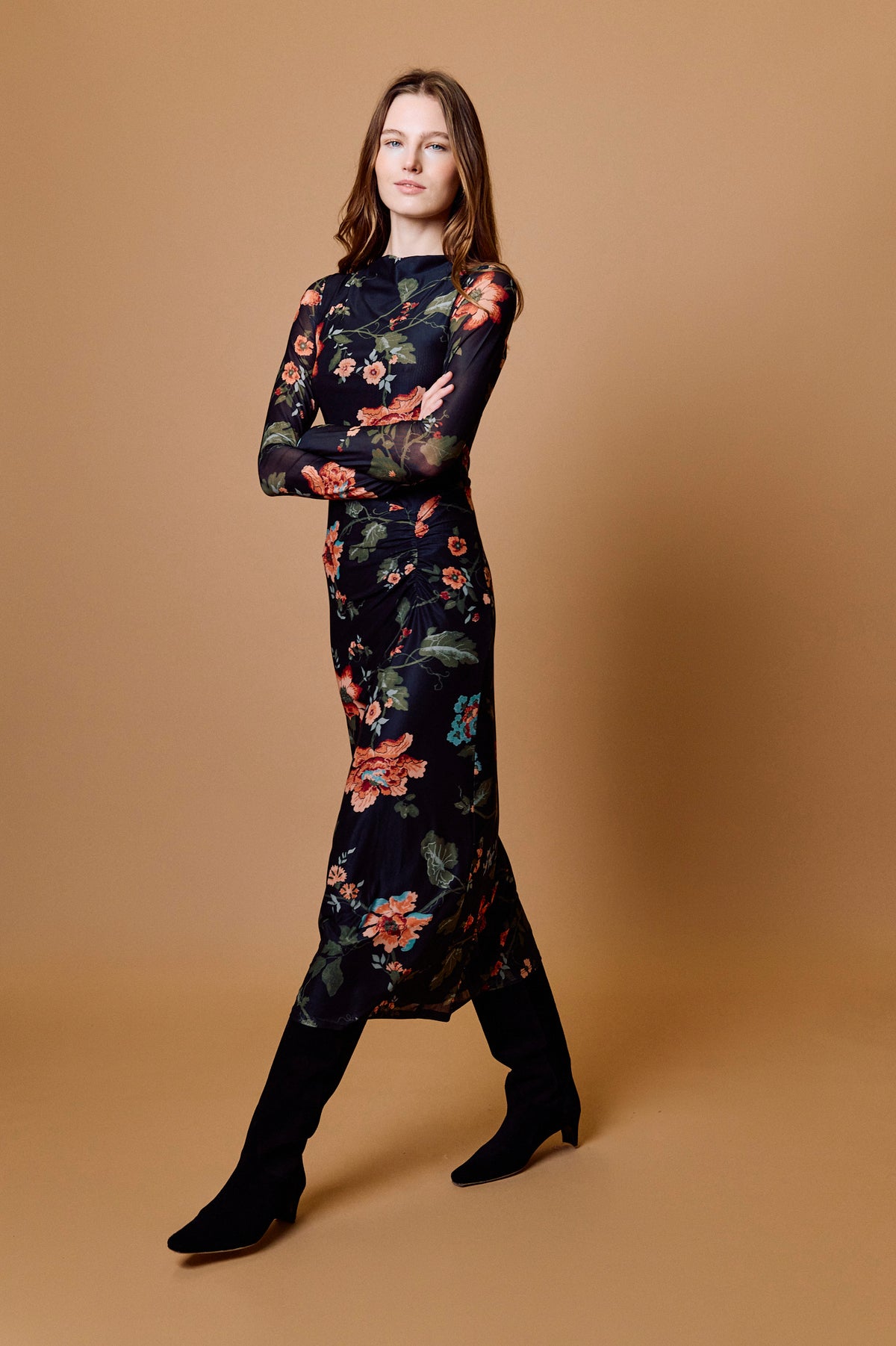 Katya Midi Dress - Chant Des Fleur