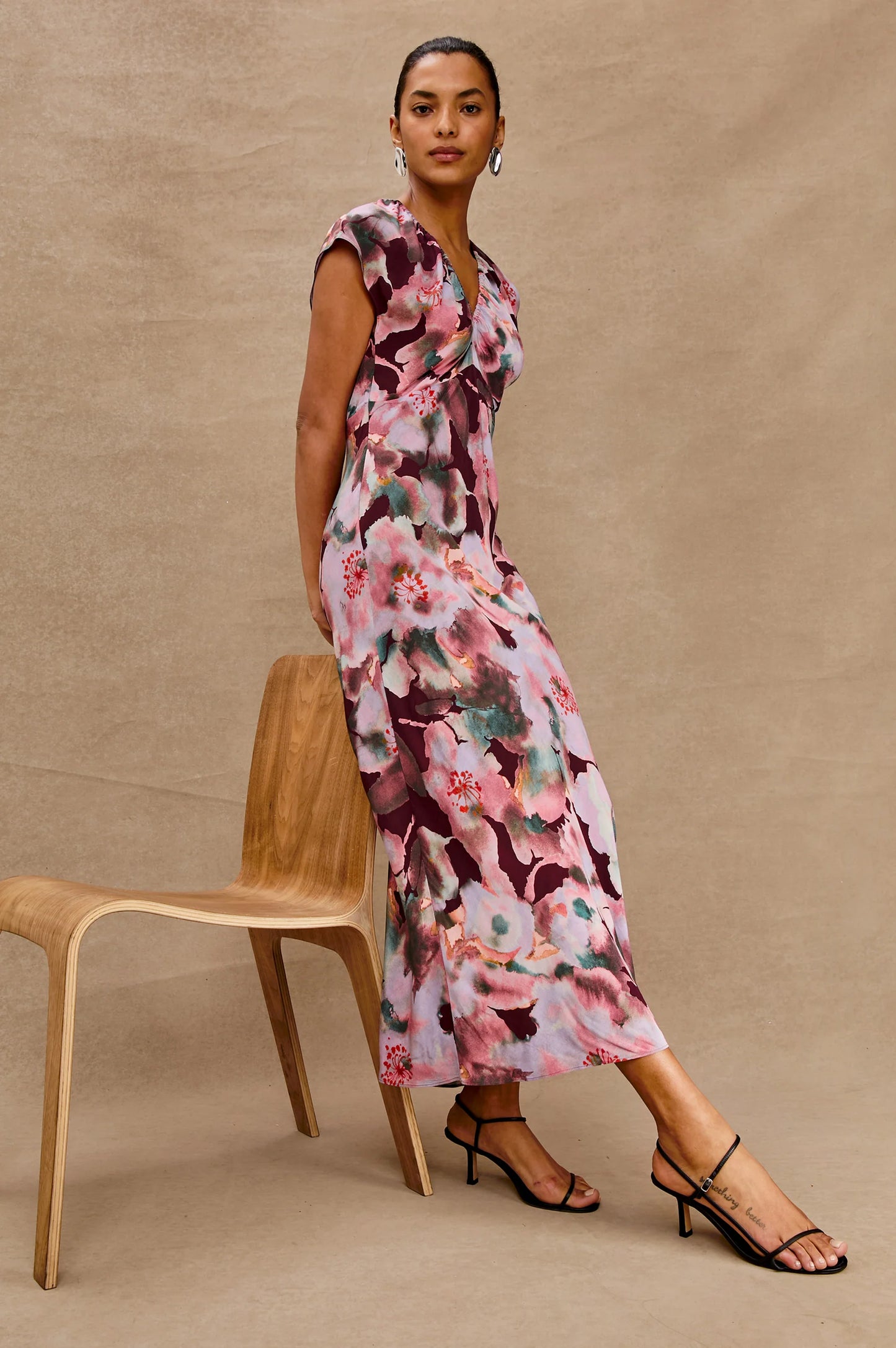 Kourt Dress - Magenta Verbena