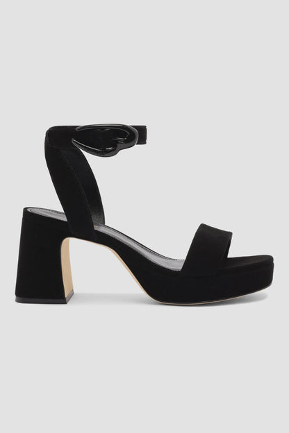 Dolly Verona Low Sandal In Black Suede