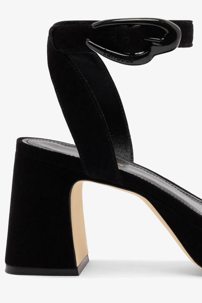 Dolly Verona Low Sandal In Black Suede