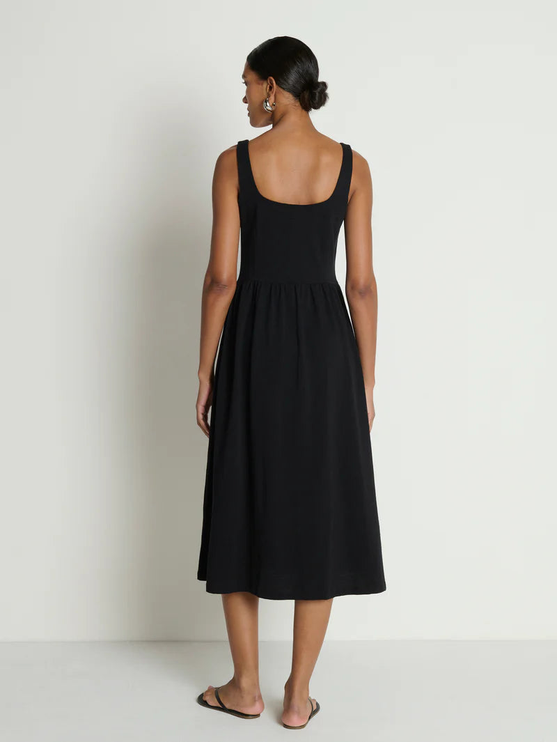 Laurel Midi Dress - Jet Black